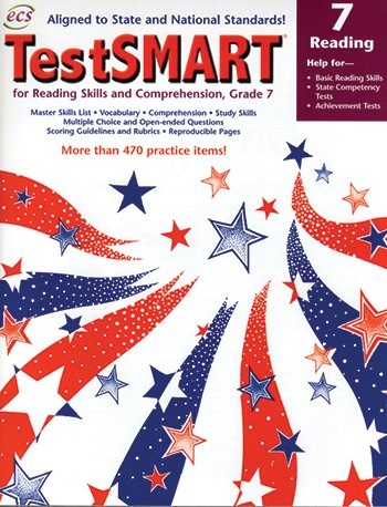 9781570222023: Testsmart for Reading Skills and Comprehension, Grade 7: Help for Basic Reading Skills, State Competency Tests, Achievement Tests