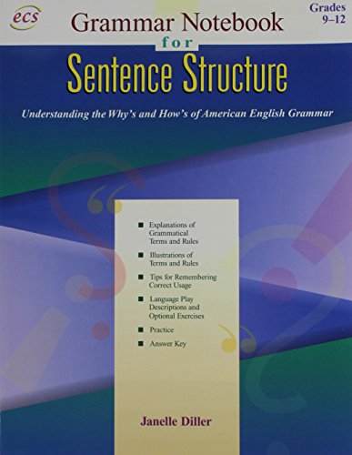 Imagen de archivo de Grammar Notebook - Sentence Structure a la venta por Better World Books