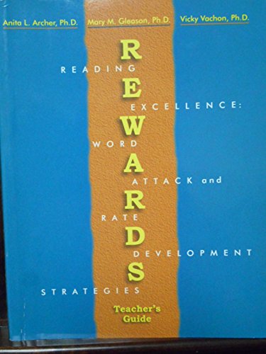 Beispielbild fr Rewards Teachers Guide: Multisyllabic Word Reading Strategies (Reading Excellence: Word Attack and Rate Development Strategies) zum Verkauf von KuleliBooks