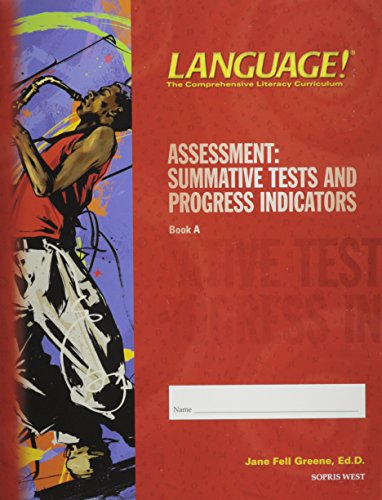 Stock image for Language! The Comprehensive Literacy Curriculum Assessment: Summative Tests and Progress Indicators. Book A. for sale by HPB-Red
