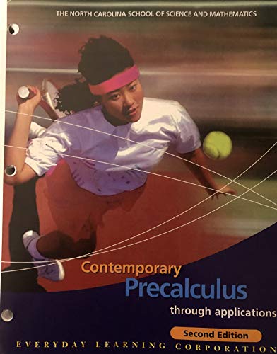 Beispielbild fr Contemporary Precalculus through Applications, Student Edition zum Verkauf von Books of the Smoky Mountains