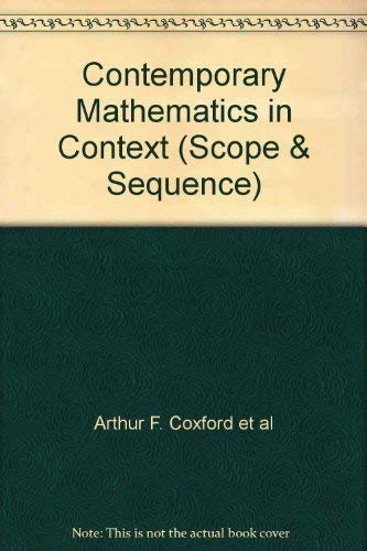 Stock image for Contemporary Mathematics in Context (Scope & Sequence) for sale by Nationwide_Text