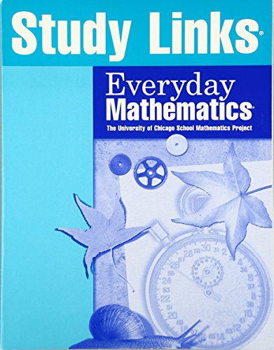 Imagen de archivo de Everyday Mathematics: Study Links Grade 5: Study Links, Consumable, Grade 5 (EM Staff Development) a la venta por Bookoutlet1