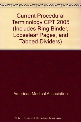 Current Procedural Terminology Cpt 2005 (9781570663338) by American Medical Association