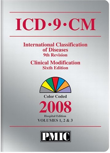 Stock image for ICD-9-CM- International Classification of Diseases, 9th Revision, Clinical Modification, 6th Edition, Color Coded 2008 Hospital Edition, Volumes 1, 2 & 3 for sale by a2zbooks