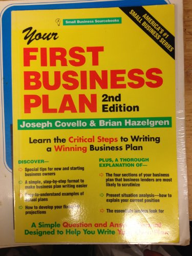 Beispielbild fr Your First Business Plan (Small Business Sourcebooks) zum Verkauf von Wonder Book