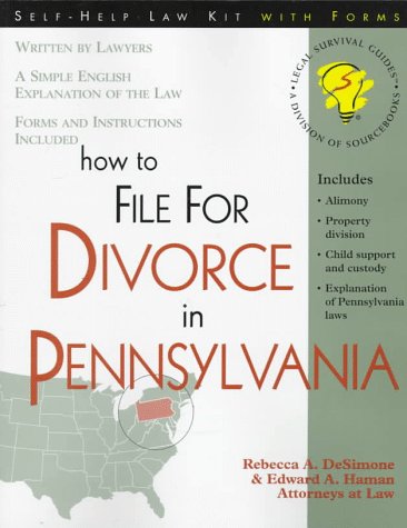 Imagen de archivo de How to File for Divorce in Pennsylvania a la venta por Better World Books