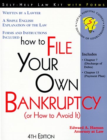 Imagen de archivo de How to File Your Own Bankruptcy : Or How to Avoid It a la venta por Better World Books