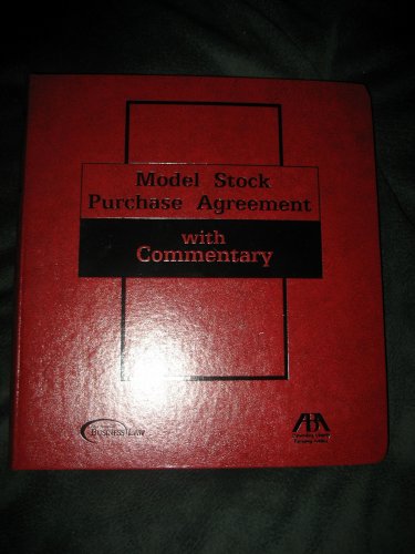 9781570734090: Model Stock Purchase Agreement (Looseleaf w/binder)