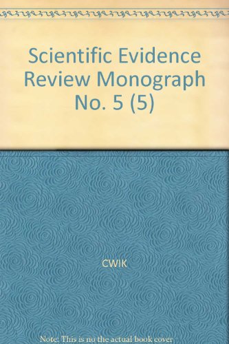 Stock image for Scientific Evidence Review Monograph No. 5 (5) for sale by HPB-Red