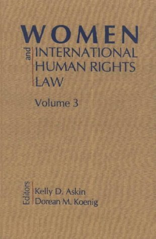 Beispielbild fr Women and International Human Rights Law zum Verkauf von Better World Books