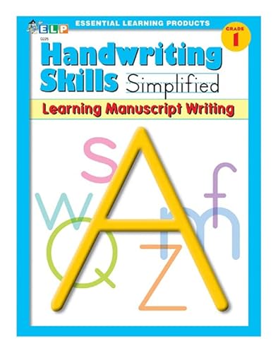 Beispielbild fr Handwriting Skills Simplified: Learning Manuscript Writing, Level A (Grade 1) zum Verkauf von Better World Books
