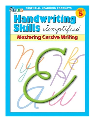 Stock image for Handwriting Skills Simplified: Mastering Cursive Writing, Level E (Grade 5) for sale by Better World Books