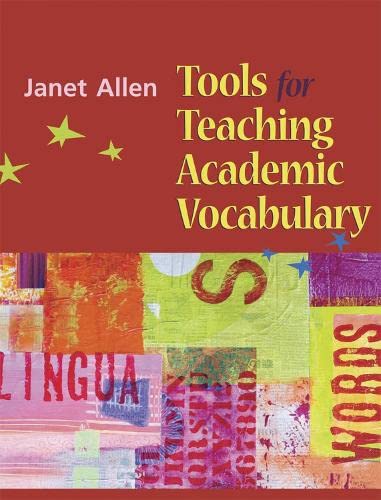 Stock image for Tools for Teaching Academic Vocabulary for sale by HPB-Emerald