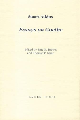 Stock image for Essays on Goethe for sale by Better World Books