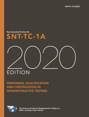 Stock image for Recommended Practice No. SNT-TC-1A, 2020 Edition for sale by Books Unplugged