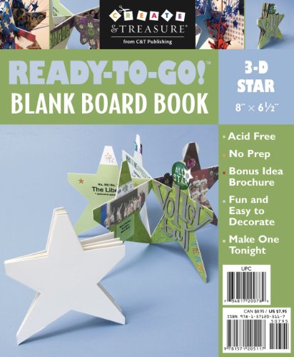Ready-to-Go! BBB 8 x 6.5 3-D Star (Ready-to-go Blank Board Book) (9781571205117) by C&T Publishing