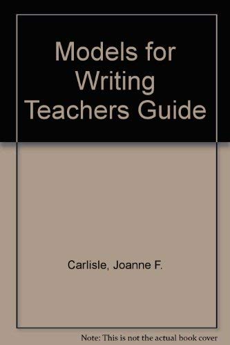 Stock image for Models for Writing Teachers Guide for sale by HPB-Red