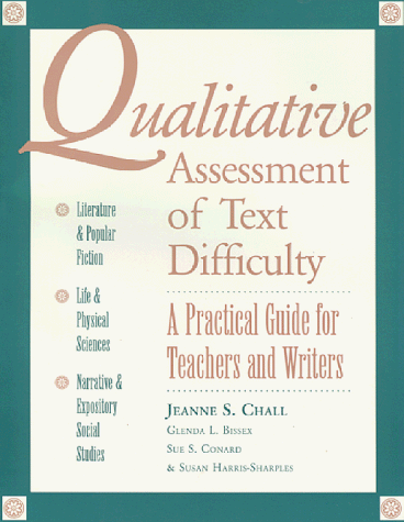 Beispielbild fr Qualitative Assesment of Text Difficulty: Practical Guide for Teachers and Writers zum Verkauf von SecondSale