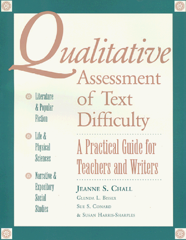 Stock image for Qualitative Assesment of Text Difficulty: Practical Guide for Teachers and Writers for sale by SecondSale