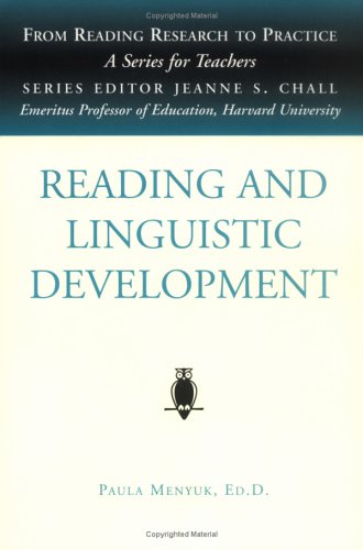 Imagen de archivo de Reading and Linguistic Development (From Reading Research to Practice, Vol 4) a la venta por HPB-Red