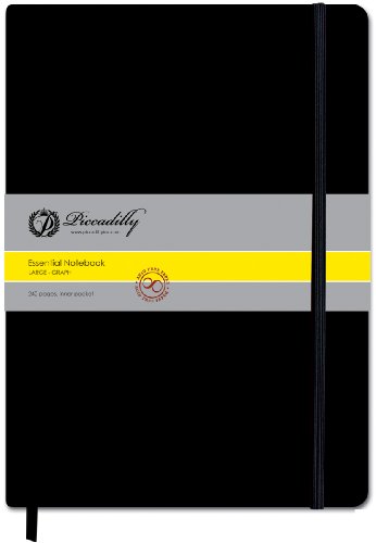 9781571338198: Large Notebook - Black - Graph by Piccadilly Enterprises (2008-08-02)