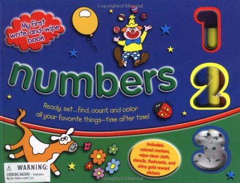 Stock image for Numbers with Sticker and Other and Flash Cards and Stencils (My First Write-And-Wipe) for sale by Basement Seller 101