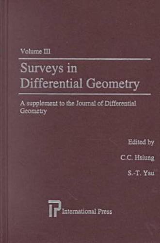 Stock image for Surveys in Differential Geometry, Vol. 3 (Volume 3) for sale by Anybook.com