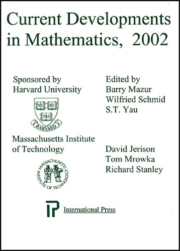 Beispielbild fr Current Developments in Mathematics, 2002 zum Verkauf von HPB-Red