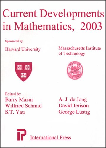 Stock image for Current Developments in Mathematics, 2003 for sale by HPB-Red