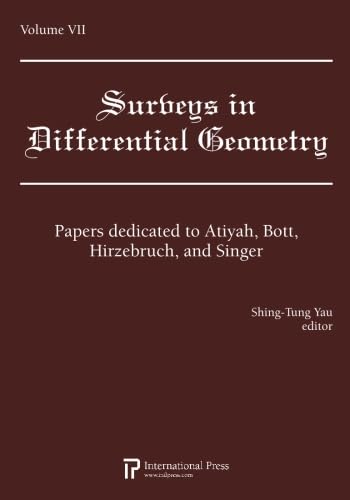 9781571461780: Surveys in Differential Geometry Vol 7