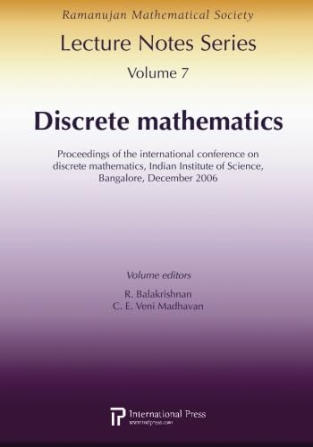 9781571461926: Discrete Mathematics: Proceedings of the International Conference on Discrete Mathematics