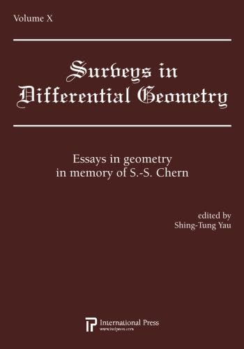 Imagen de archivo de Surveys In Differential Geometry, Vol Tribute To Professor SS Chern a la venta por PBShop.store US