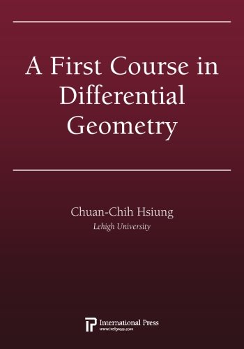 Imagen de archivo de A First Course in Differential Geometry a la venta por Irish Booksellers