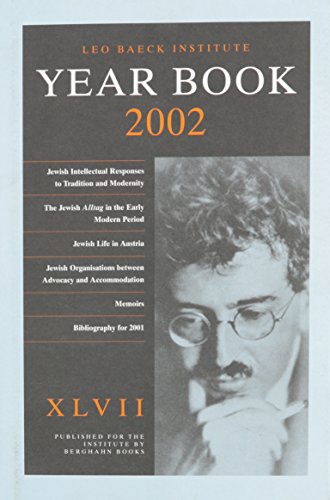 Stock image for Leo Baeck Institute Yearbook 2002 [XLVII] for sale by Redux Books