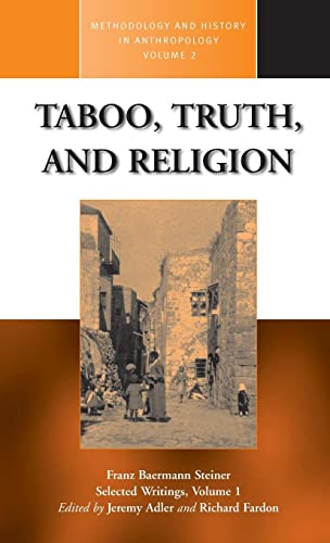 Imagen de archivo de Taboo, Truth and Religion (2) (Methodology & History in Anthropology, 2) a la venta por WorldofBooks