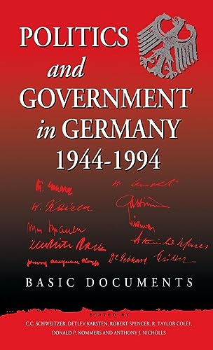 Stock image for Politics and Government in Germany, 1944-1994: Basic Documents for sale by G. & J. CHESTERS