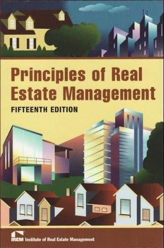 Beispielbild fr Principles of Real Estate Management zum Verkauf von Better World Books