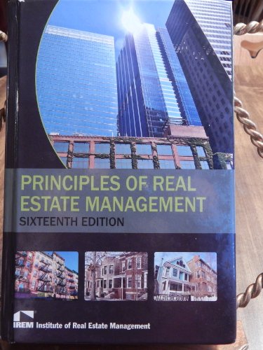 Stock image for Principles of Real Estate Management for sale by Front Cover Books