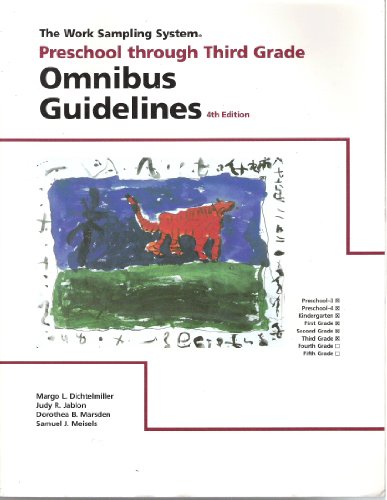 9781572122000: Omnibus Guidelines Preschool Through Third Grade (The Work Sampling System)