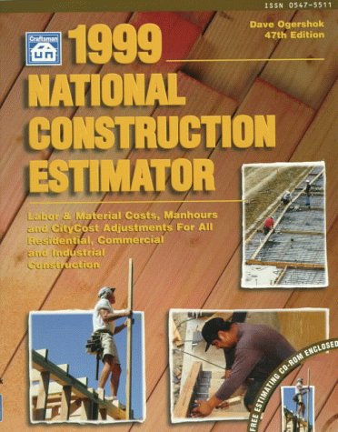 Imagen de archivo de 1999 National Construction Estimator/Book and CDROM a la venta por Pages Past--Used & Rare Books