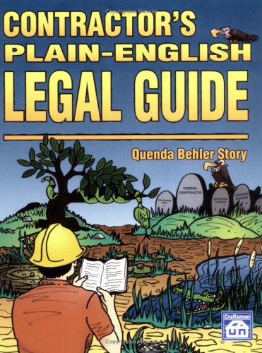 Stock image for Contractor's Plain-English Legal Guide for sale by Front Cover Books