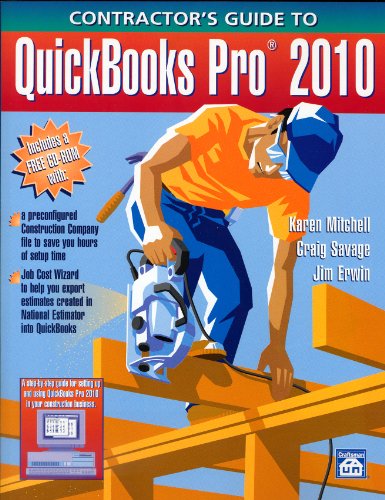 Imagen de archivo de Contractor's Guide to QuickBooks Pro 2010 a la venta por SecondSale