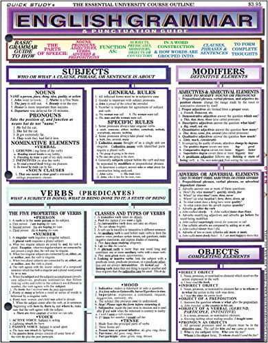 9781572221123: English Grammar/Punctuation (Quickstudy)