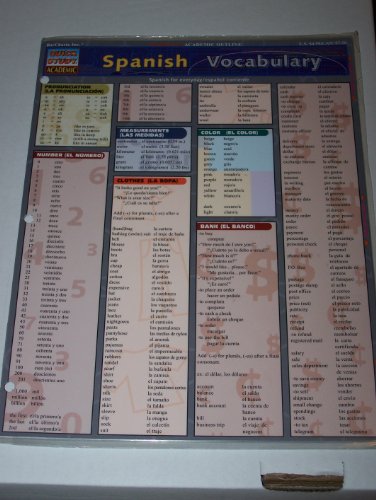 Spanish Vocabulary (English and Spanish Edition) (9781572223691) by BarCharts, Inc.