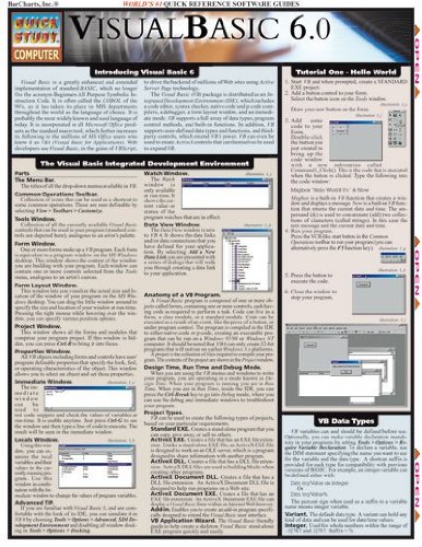 9781572223745: Visual Basic 6.0: Reference Guide (Quick Study Computer)