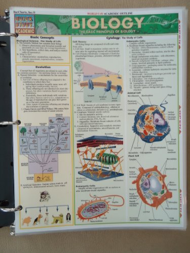 9781572225022: Biology Quickstudy Academic (Bar Charts Academic Series)