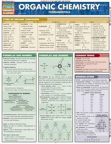 9781572225541: Organic Chemistry Fundamentals (Quick Study Academic)