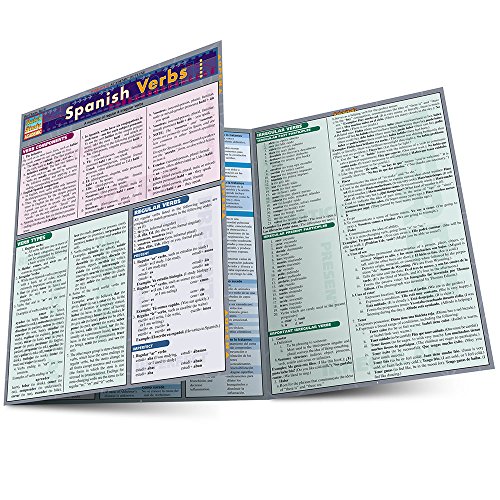 Quickstudy Academic Spanish Verbs Laminated Reference Guide