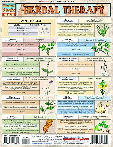 Imagen de archivo de Herbal Therapy: Quick Study Guide (Quick Study: Health) a la venta por SecondSale